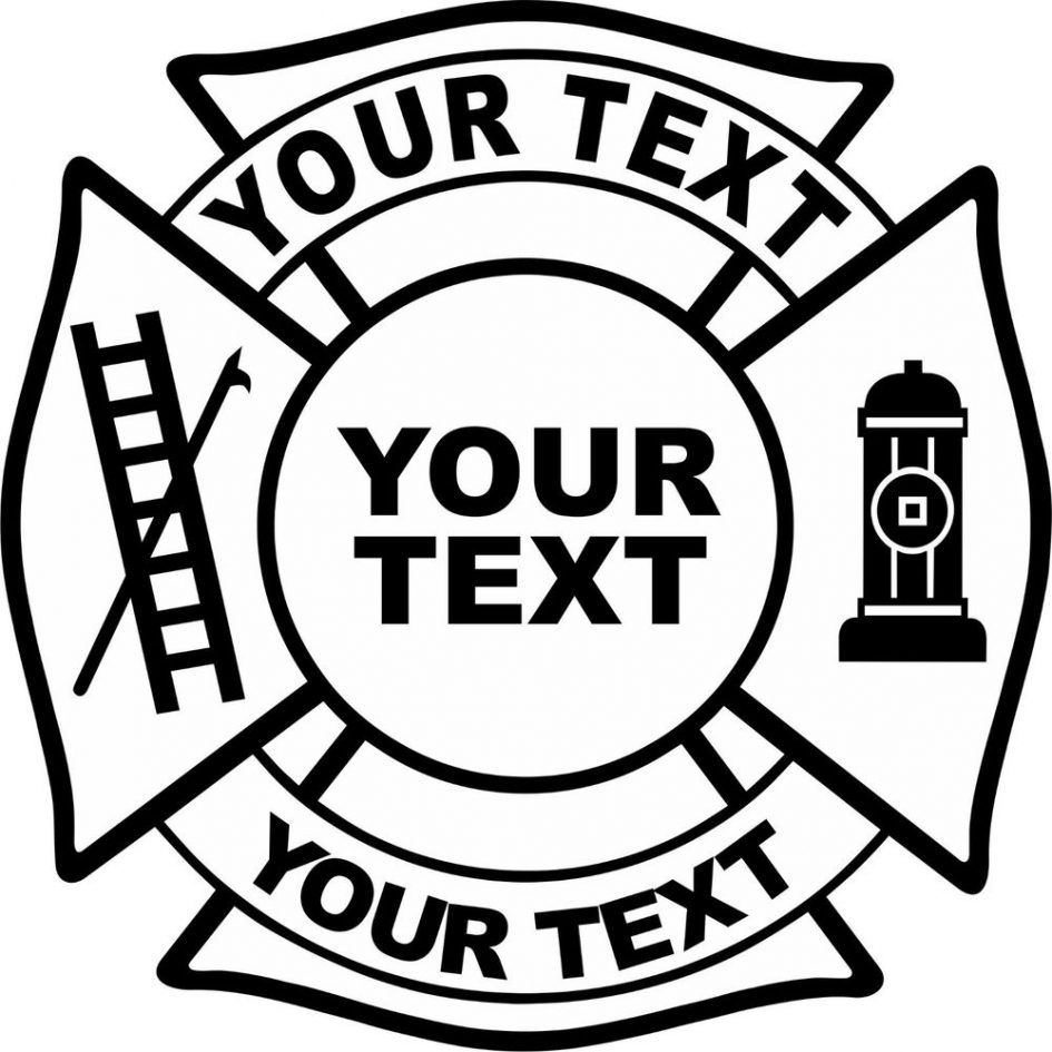 Fire Department Maltese Cross Coloring Page Part 3